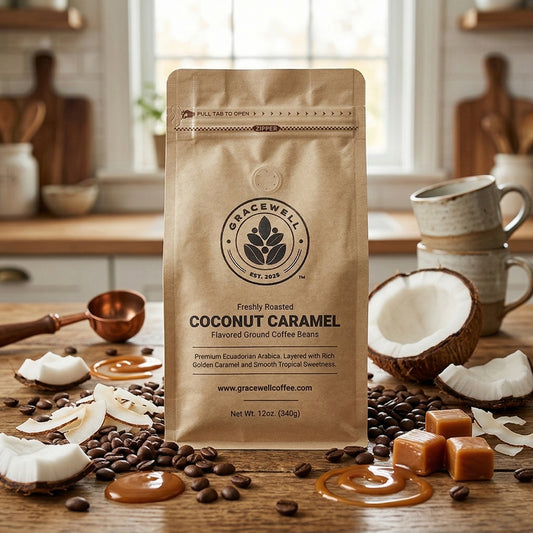 Coconut Caramel Flavored Coffee – Ecuadorian Medium Roast