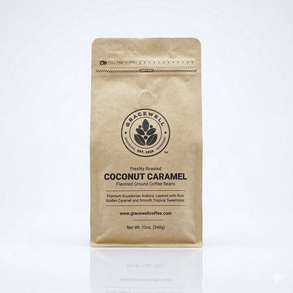 Coconut Caramel Flavored Coffee – Ecuadorian Medium Roast