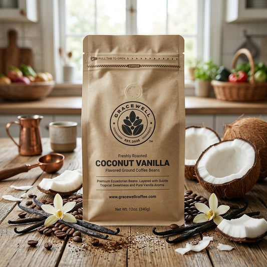 Coconut Vanilla Flavored Coffee – Ecuadorian Medium Roast